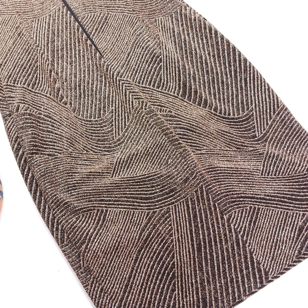 Vince Camuto Gold Black Shimmer Sheath Dress NWT Sz 8 - Picture 12 of 14